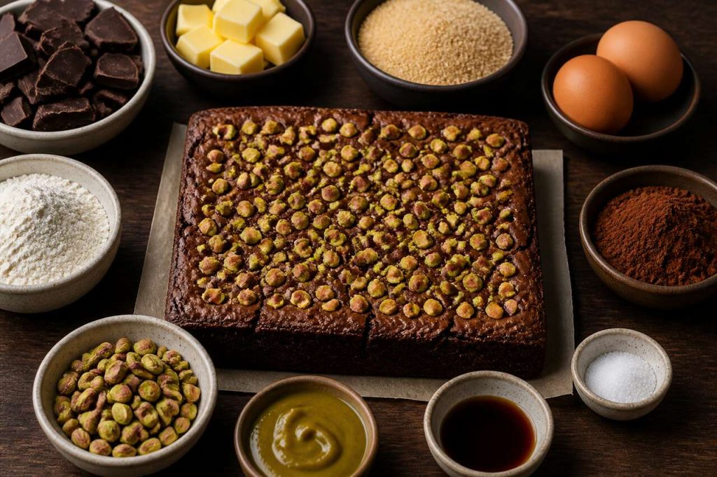Brownie aux pistaches : recette simple et gourmande