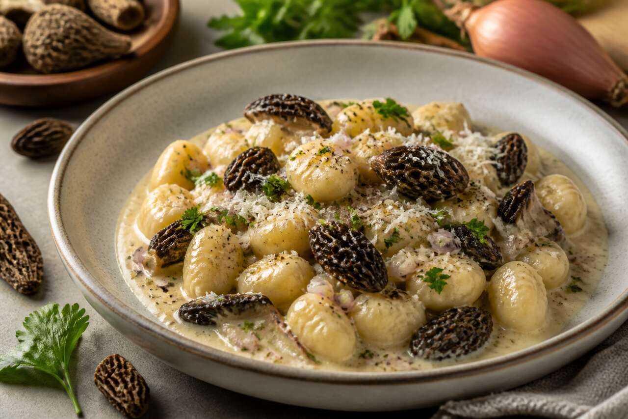 Recette de gnocchi aux morilles simples et savoureux
