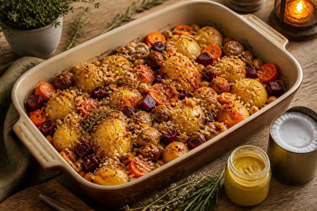Recette : grand plat de légumes d'hiver au four