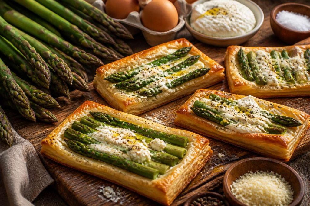 Tartelettes aux asperges vertes : recette simple et délicieuse