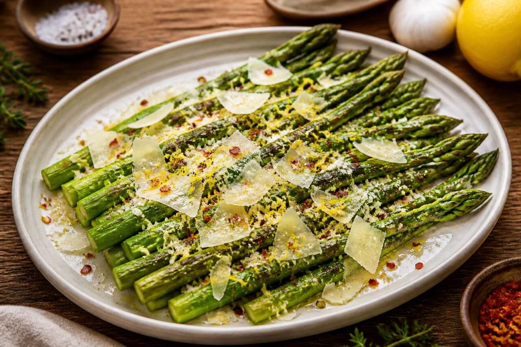 Recette d'asperges vertes rôties : simple et savoureux