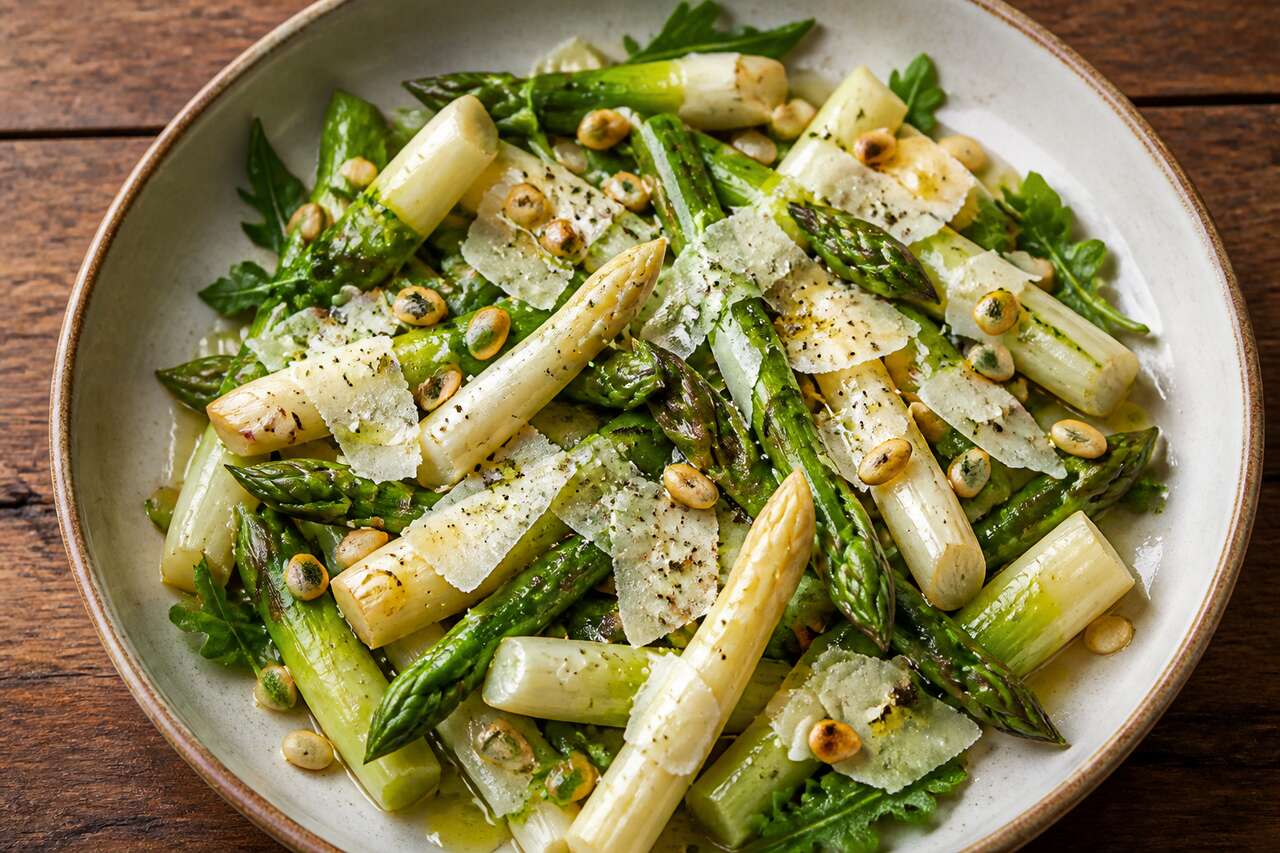 Salade aux deux asperges : recette simple et délicieuse