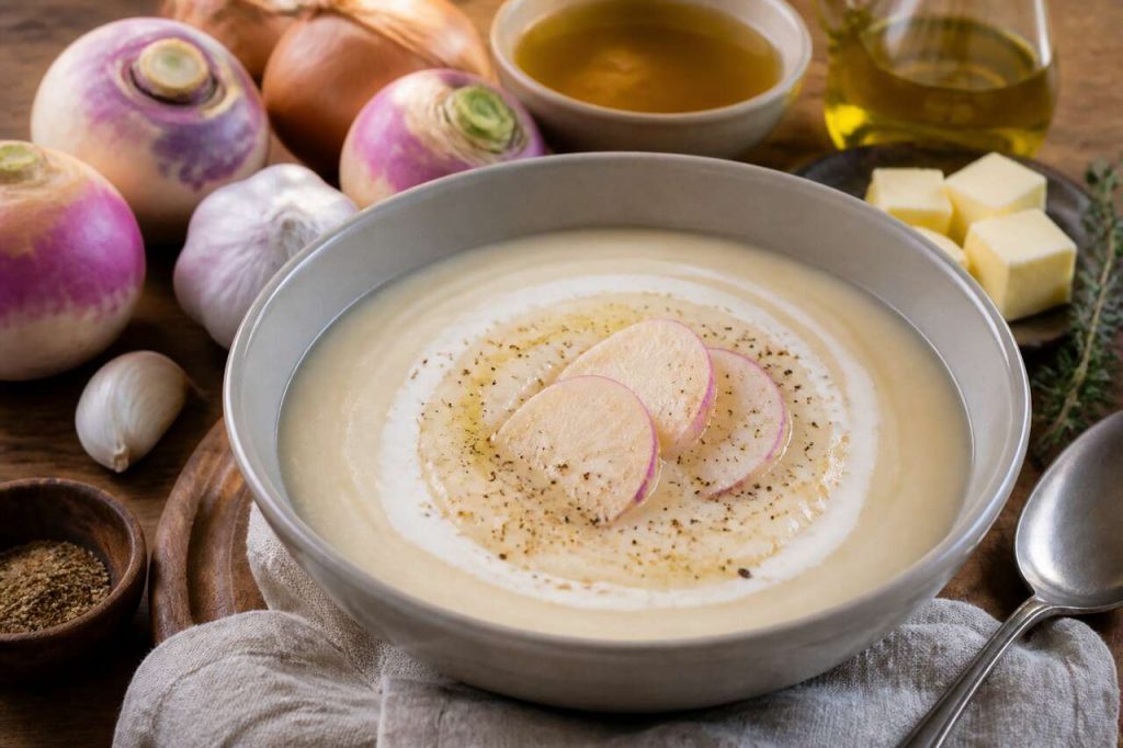 Crème de navets : recette simple et savoureuse