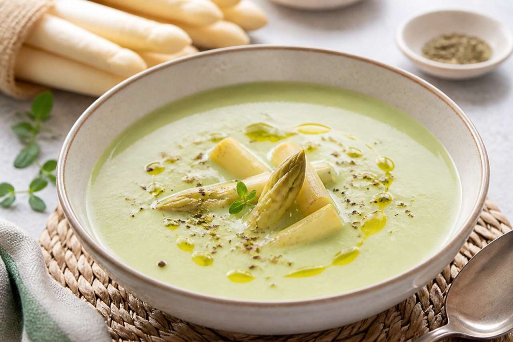 Recette facile : soupe froide d'asperges