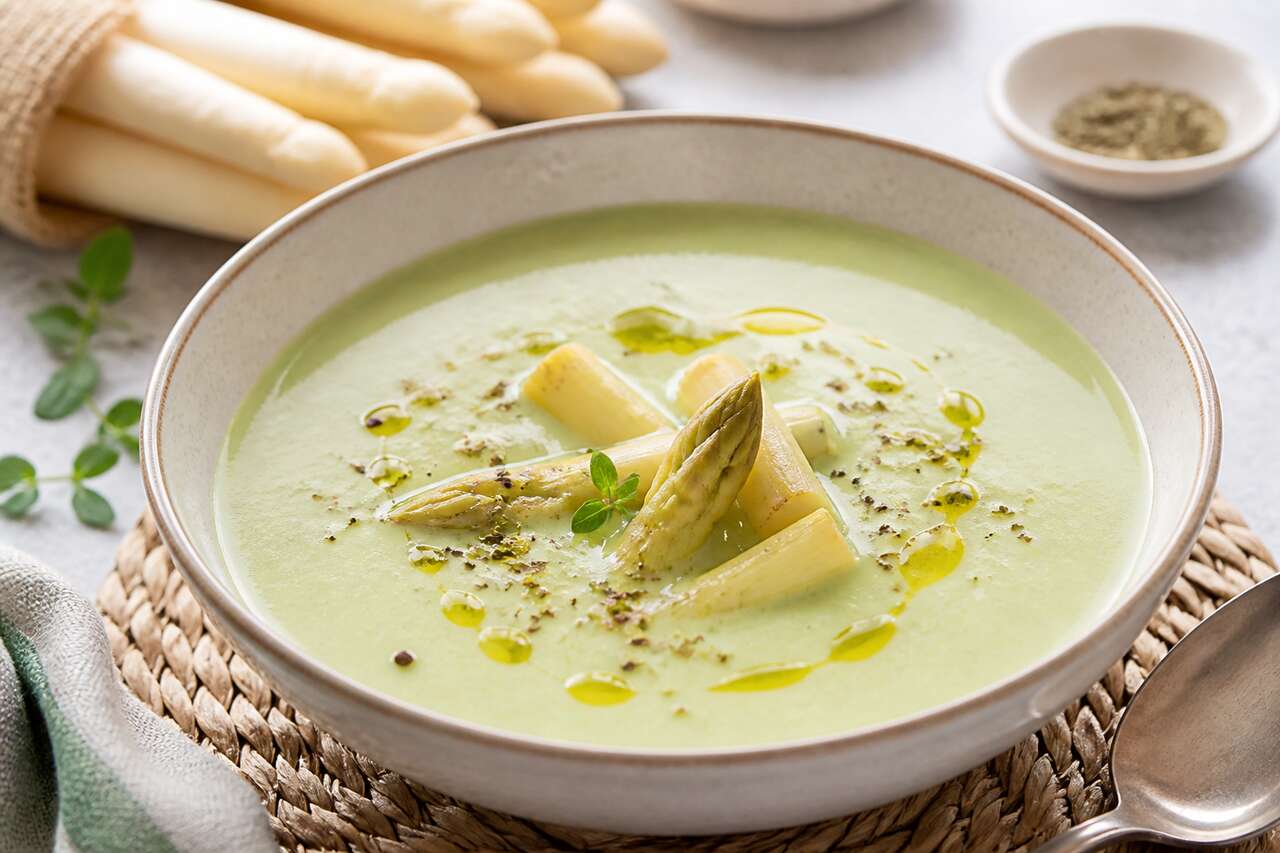 Recette facile : soupe froide d'asperges