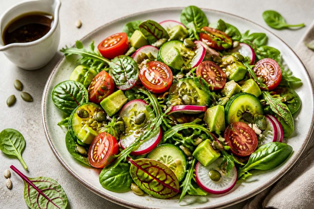 Salade de jeunes pousses : fraîcheur simple et rapide