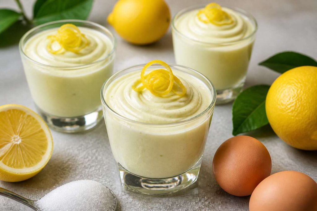 Mousses glacées au citron : recette facile et rafraîchissante