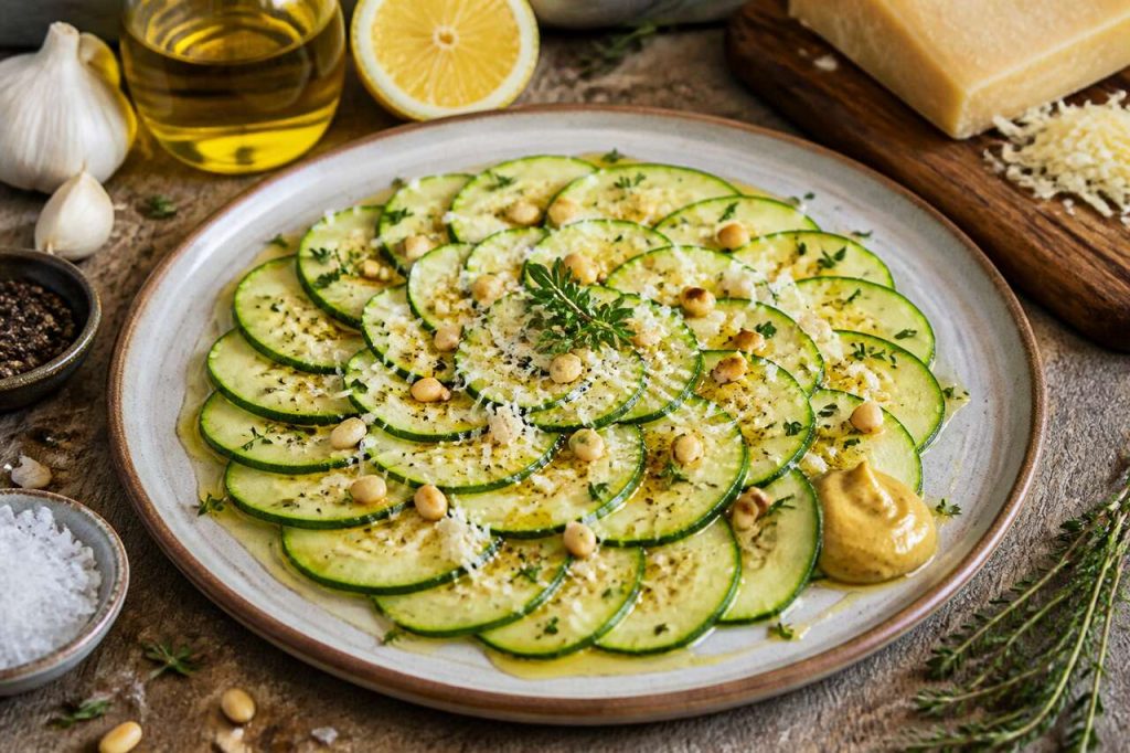 Salade de courgettes crues au Comté : recette simple et savoureuse
