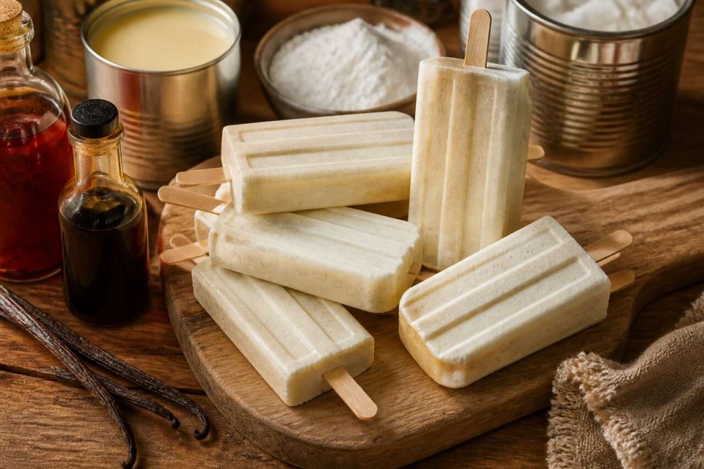 Recette simple de bâtonnets glacés à la vanille