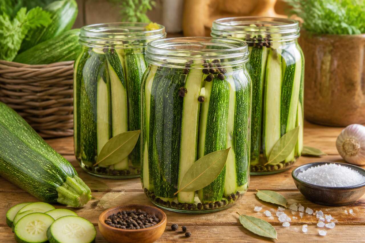 Bocaux de courgettes au naturel : guide rapide et simple