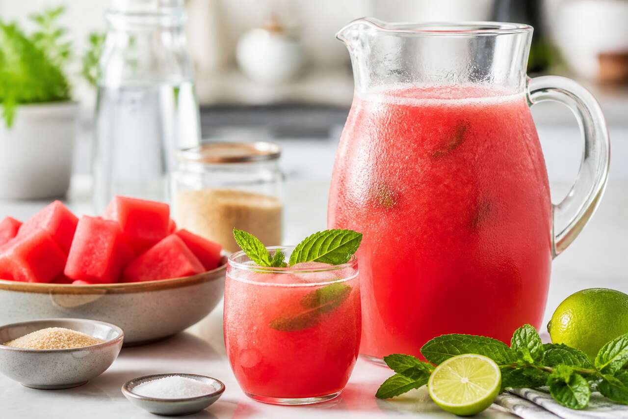 Recette facile d'agua fresca à la pastèque et à la menthe