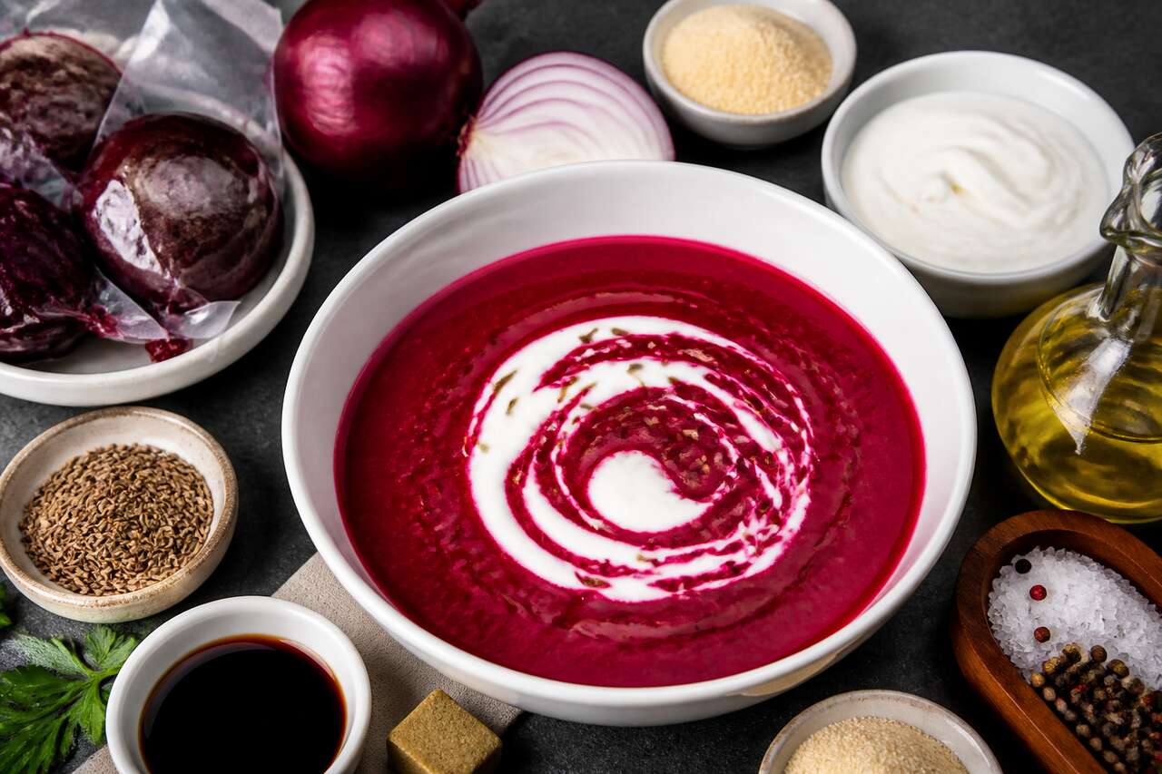Velouté de betterave simple et rapide à préparer