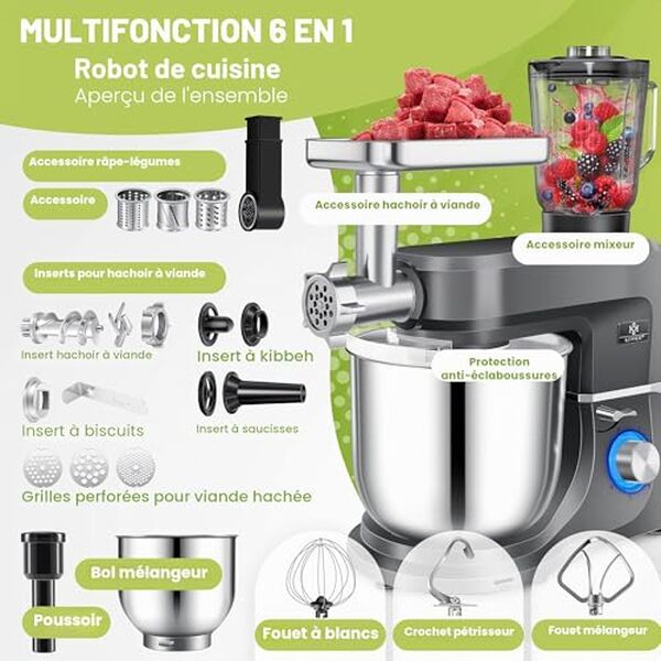 Découvrez notre test détaillé du robot de cuisine Kesser K-KM 3000 multifonction : performances, fonctionnalités et avis pour bien choisir votre appareil. 