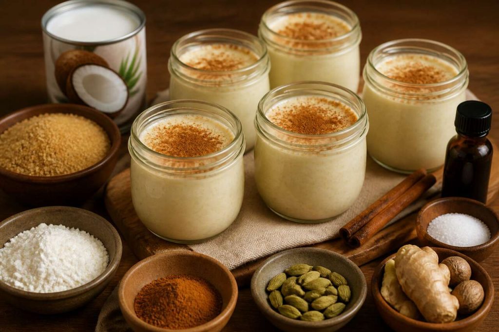 Dessert facile : petits pots de crème aux épices