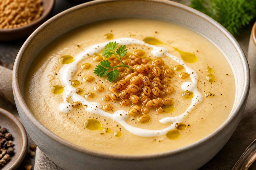Velouté de salade de blé : recette simple et savoureuse