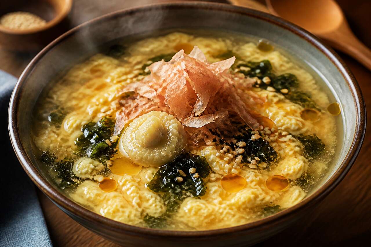Bouillon œuf et miso simple : recette facile et savoureuse