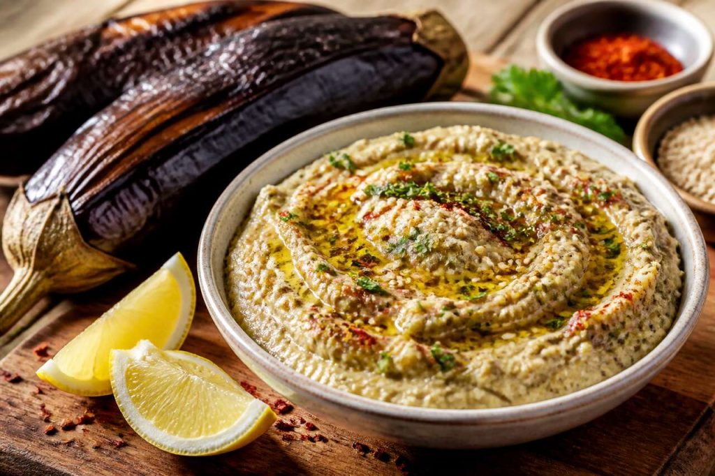Caviar d'aubergine au tahini simple et savoureux