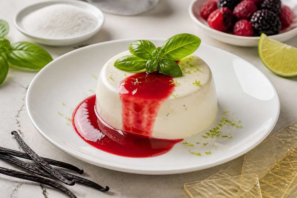 Panna cotta au basilic : recette facile et délicieuse