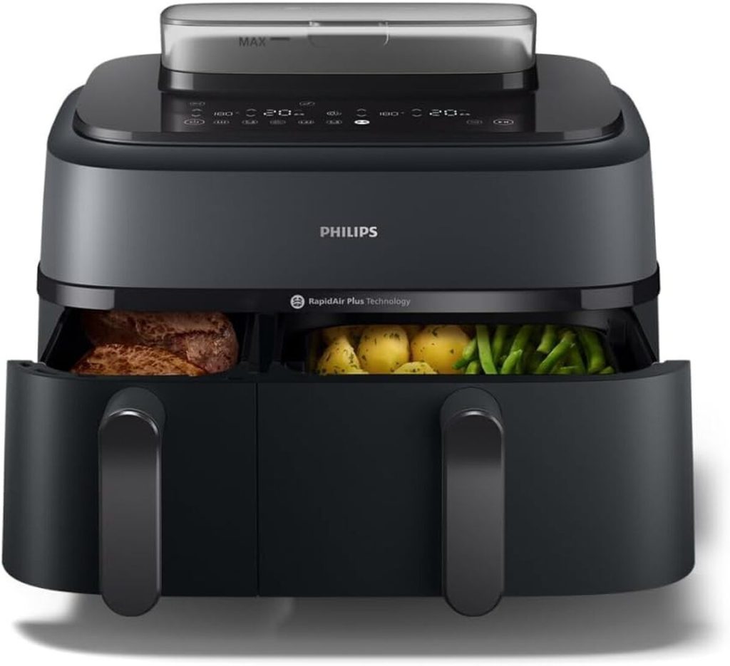 Test : philips Airfryer Série 5000, double panier et cuisson vapeur