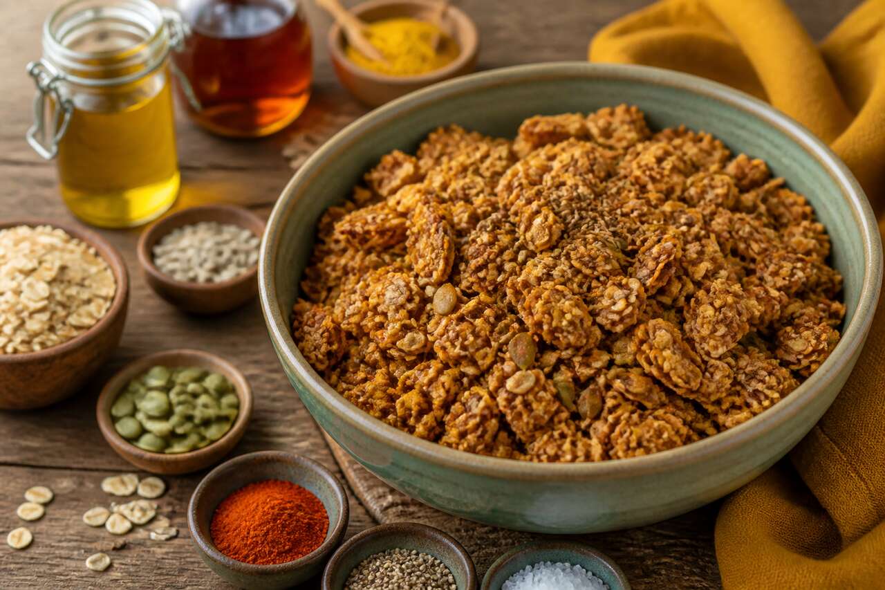 Granola salé maison : recette simple et rapide
