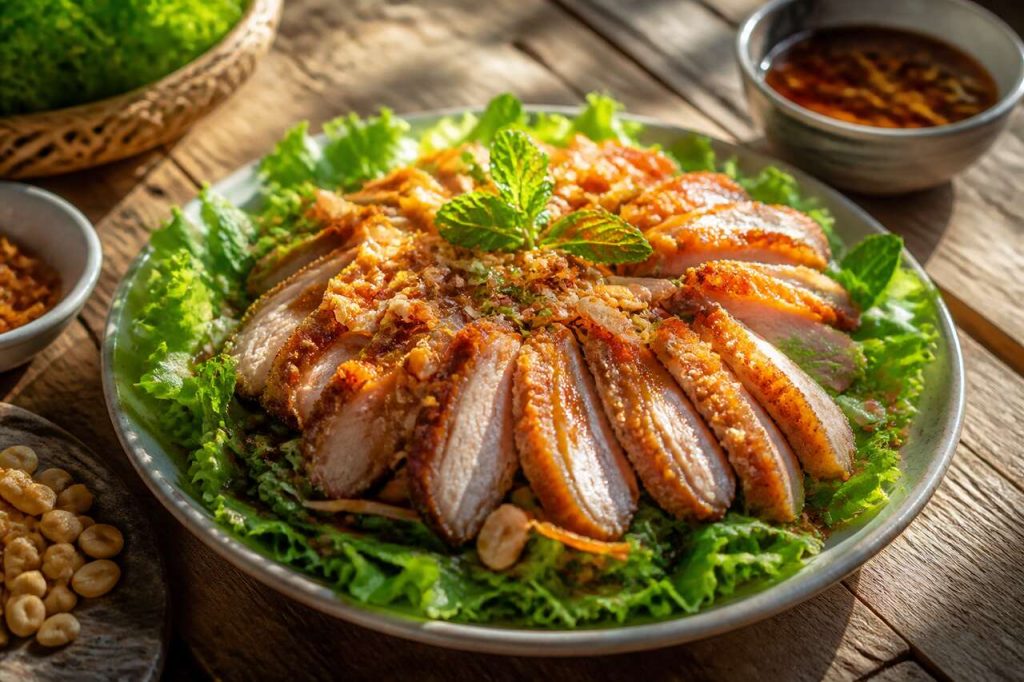 Salade de porc crispy : recette simple et savoureuse
