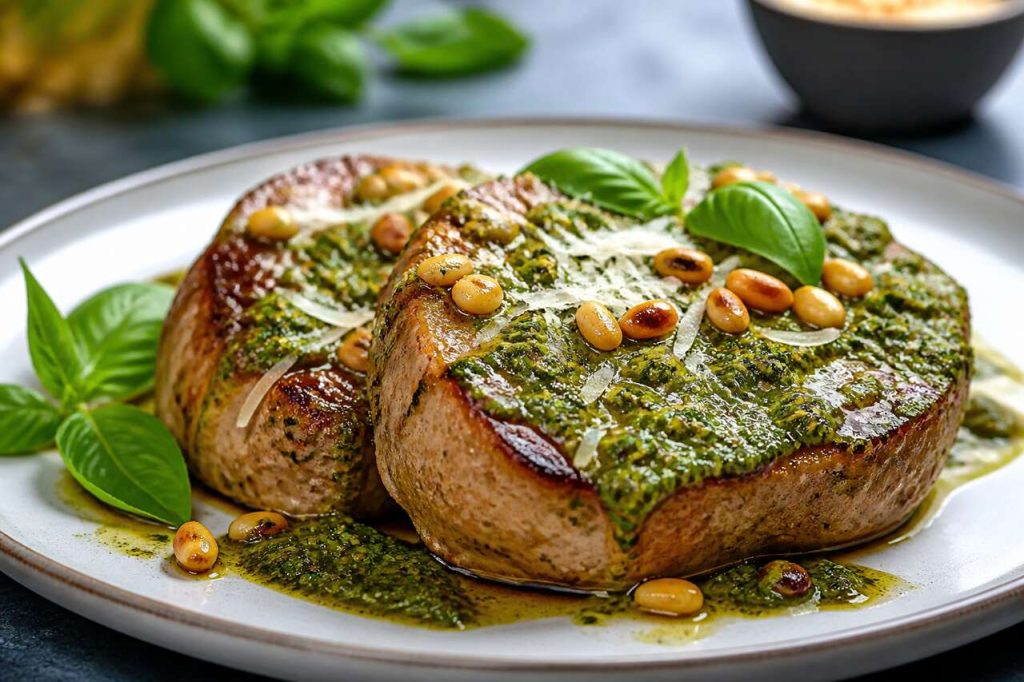 Filet mignon au pesto : recette simple et savoureuse