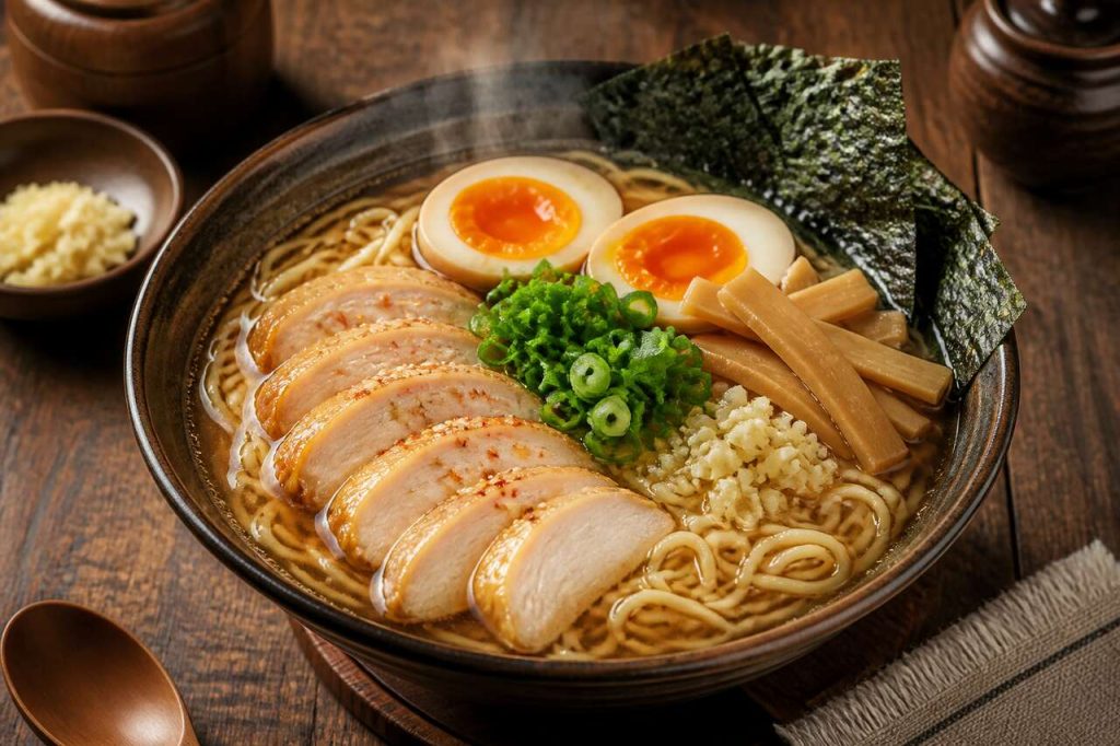Ramen au poulet : recette simple et délicieuse