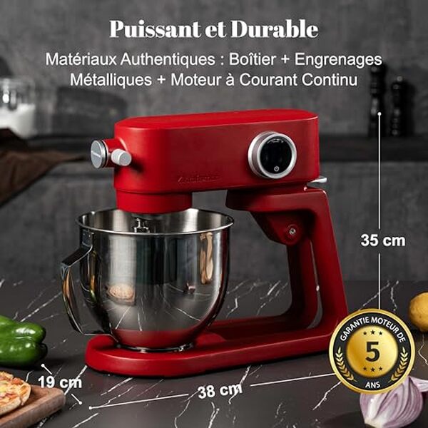 Découvrez notre test détaillé du robot pâtissier Kraftsman 5 L rouge : performances, capacité, design et verdict pour vos pâtisseries maison.