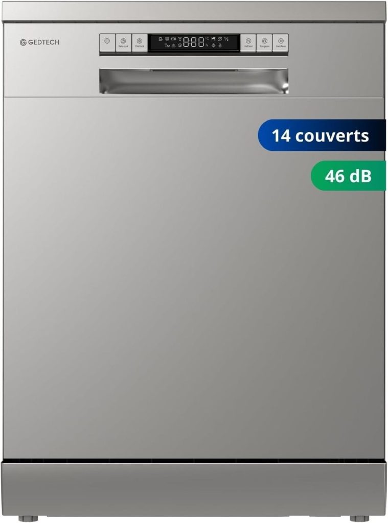 Test du lave-vaisselle Gedtech GLV1446SL : silencieux et performant