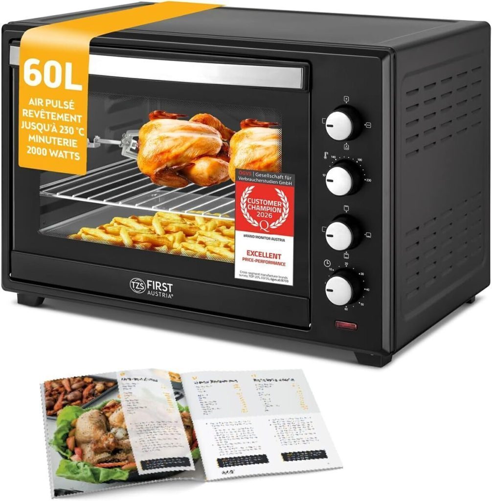 Test du mini-four TZS First Austria 60L : puissance et polyvalence