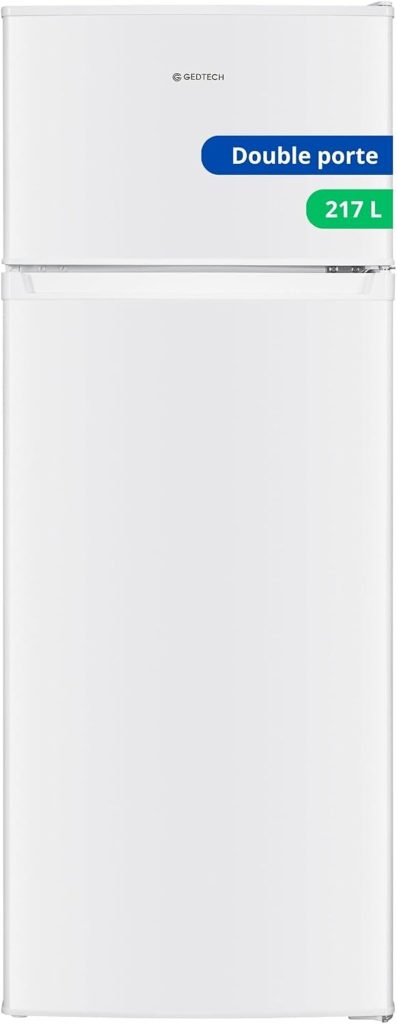 Test du réfrigérateur congélateur GEDTECH GE217DP 217L : efficacité et praticité