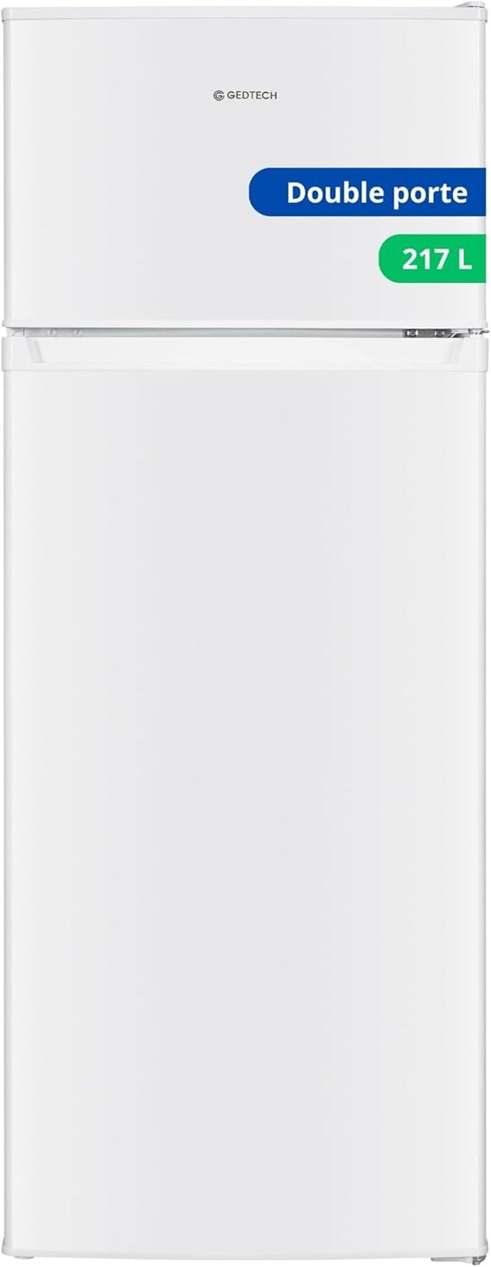 Test du réfrigérateur congélateur GEDTECH GE217DP 217L : efficacité et praticité