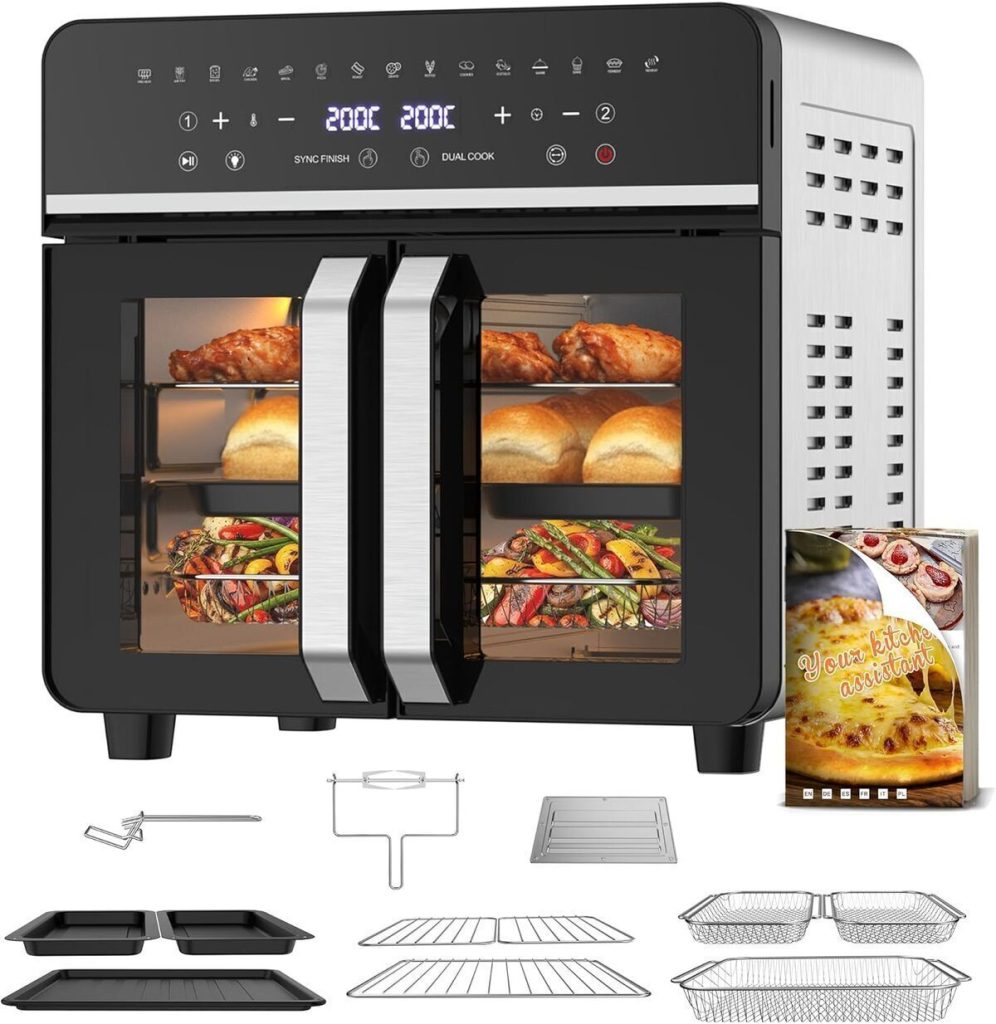 Test : friteuse Air Fryer 2600W XXL avec portes françaises et 15 programmes