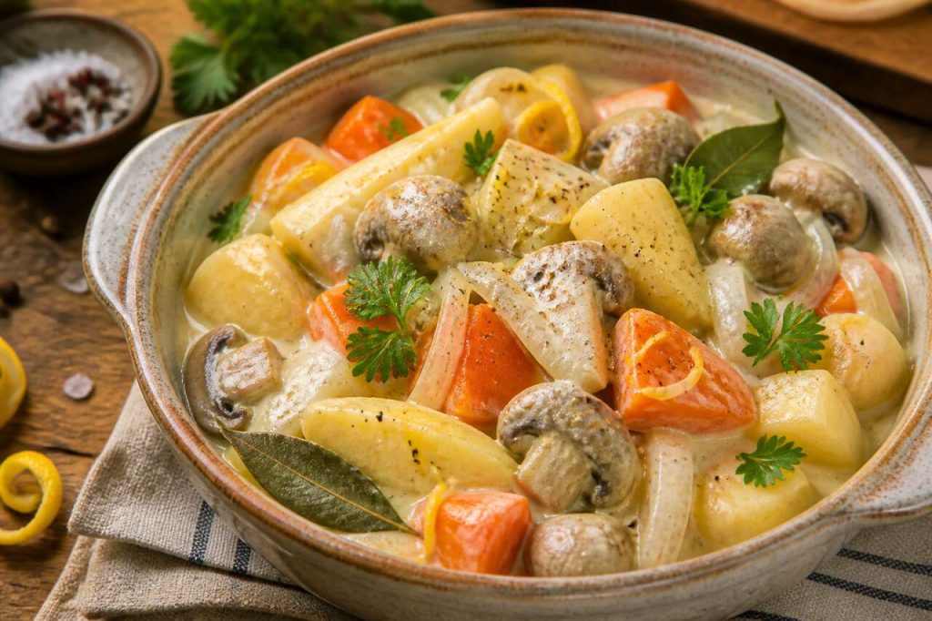 Blanquette végétarienne simple : recette facile