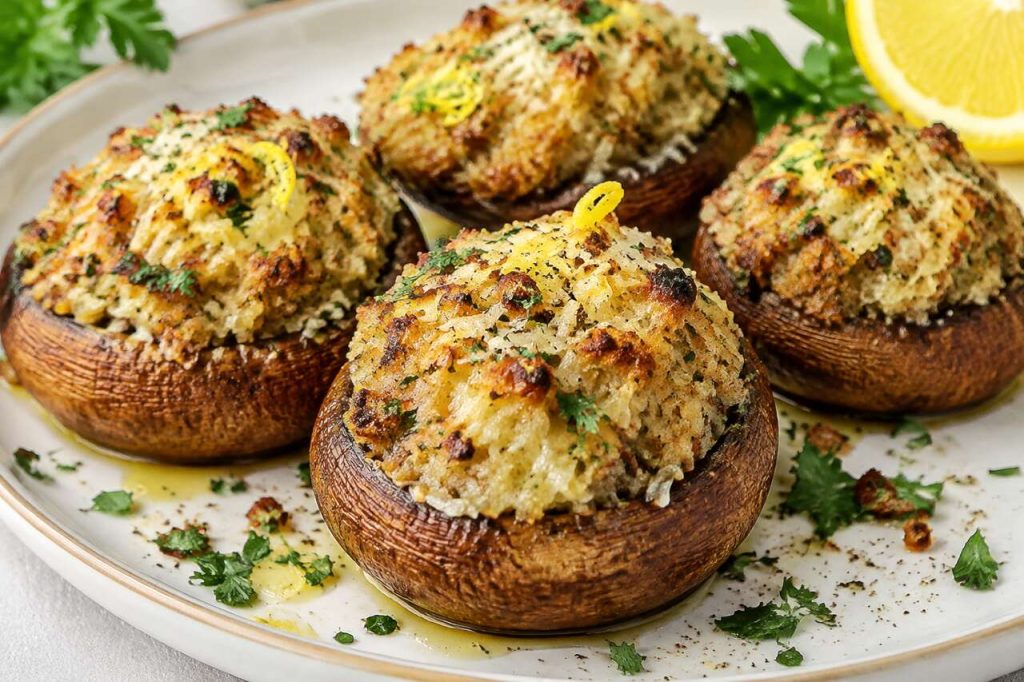 Champignons farcis : recette facile et savoureuse