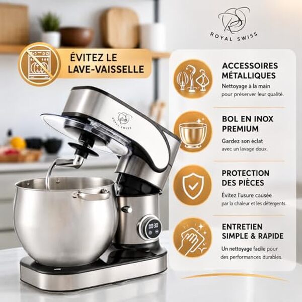 Découvrez le test complet du robot pâtissier Royal Swiss 2026 W ultra performant : caractéristiques, performances et avis pour réussir vos pâtisseries. 
