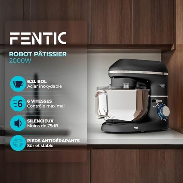 Découvrez notre test détaillé du robot pâtissier Fentic 2000W : puissance, polyvalence et avis d'utilisation pour vos préparations culinaires. 