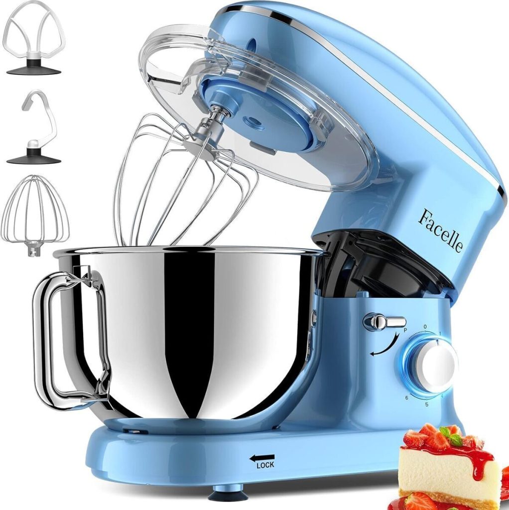 Test : robot pâtissier Facelle 1500W 6, 2L bleu