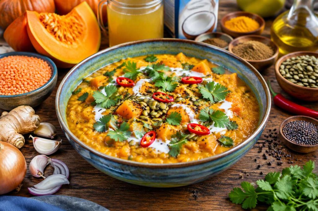 Dahl au potiron : recette facile et savoureuse