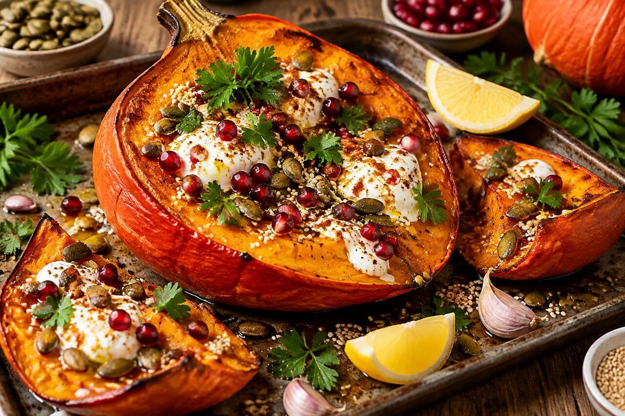 Potimarron rôti au yaourt : recette simple et savoureuse
