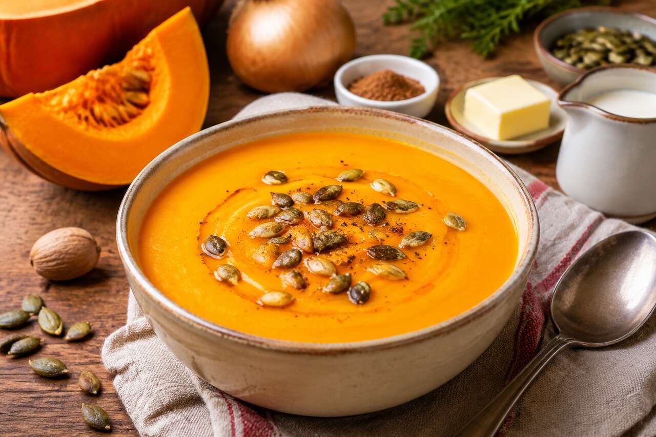 Velouté de potimarron facile : recette simple et rapide