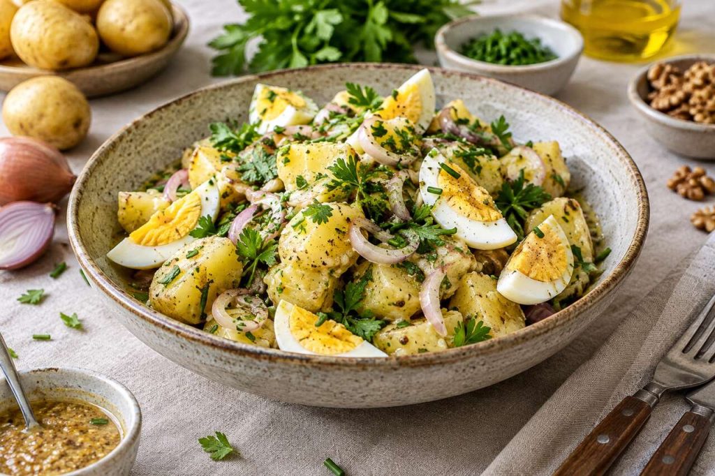 Salade de pommes de terre simple et délicieuse