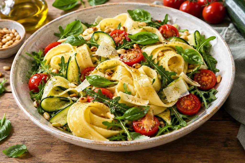 Salade de pappardelle : recette simple et savoureuse