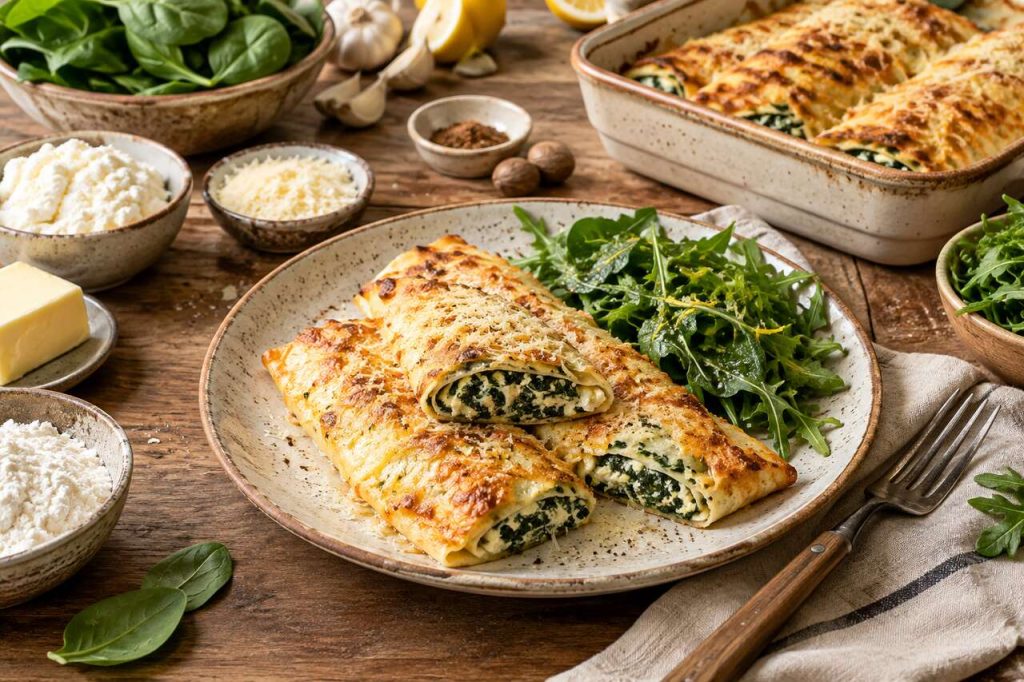 Crêpes farcies aux épinards et ricotta : recette facile