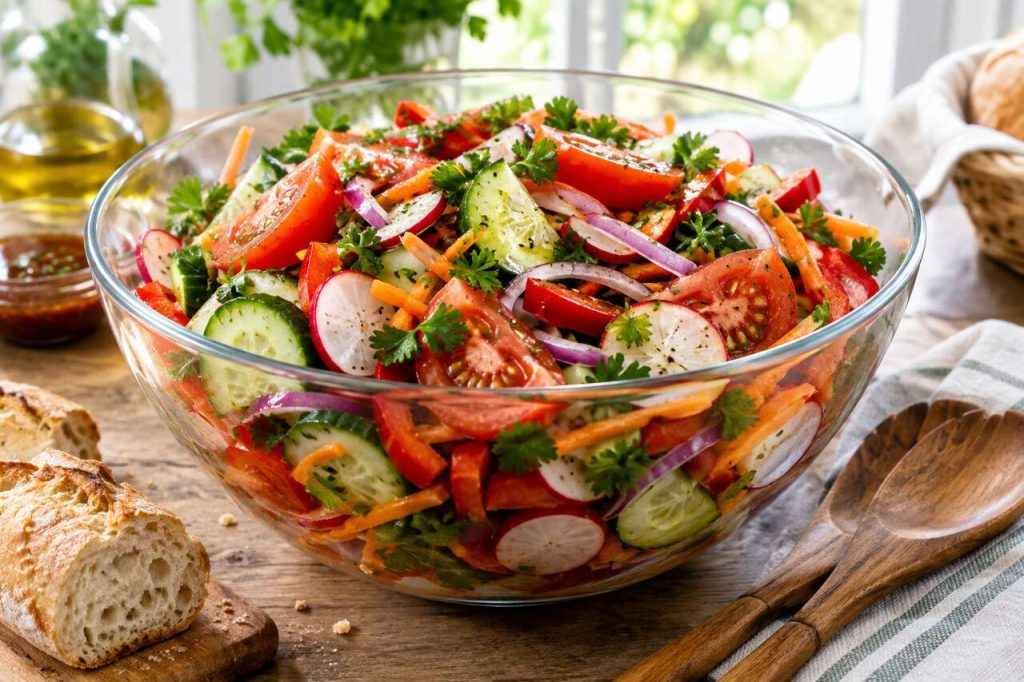 Salade de légumes simple et rapide