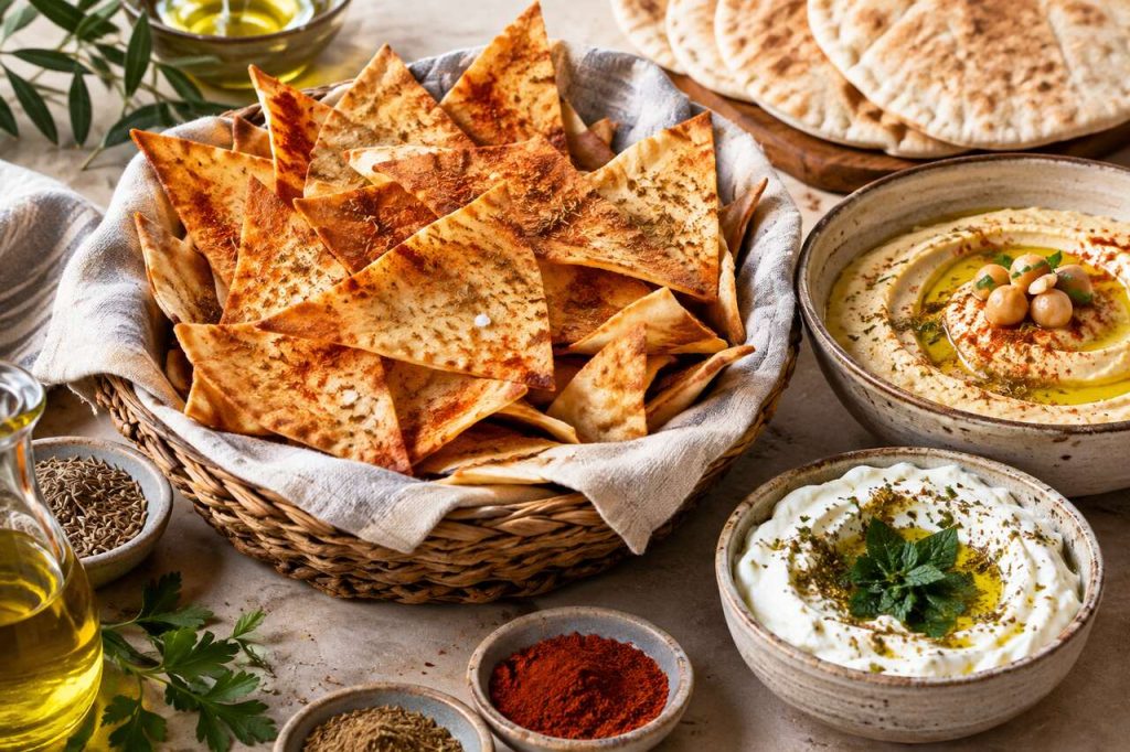 Chips de pain libanais : recette facile et rapide