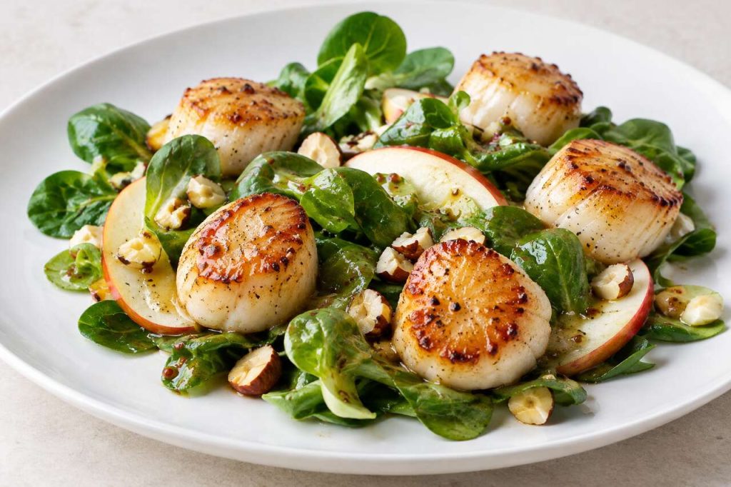 Salade de saint-jacques : recette simple et délicieuse